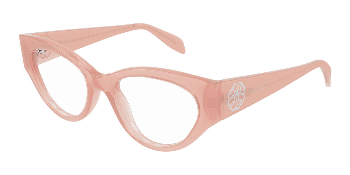 Image of Alexander McQueen AM0380O 004 51 Różowe Damskie Okulary Korekcyjne PL