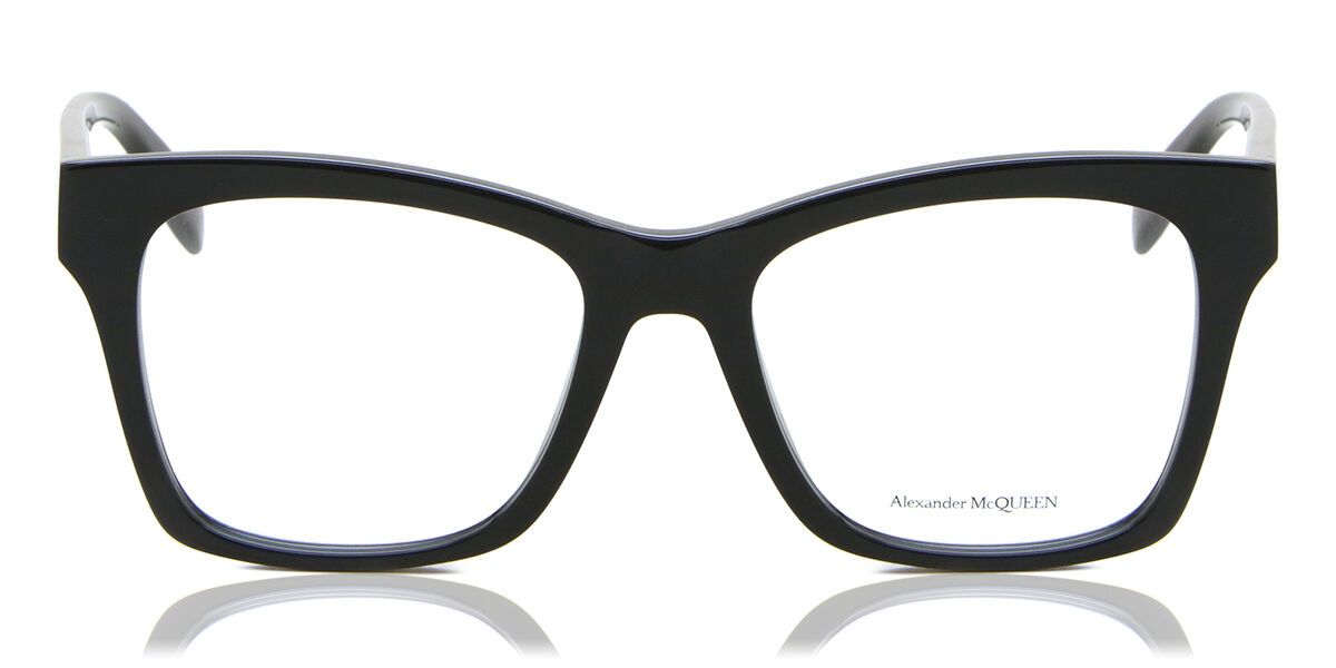 Image of Alexander McQueen AM0388O 001 52 Czarne Damskie Okulary Korekcyjne PL