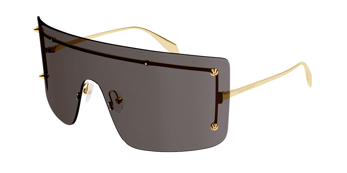 Image of Alexander McQueen AM0412S 002 199 Lunettes De Soleil Homme Dorées FR