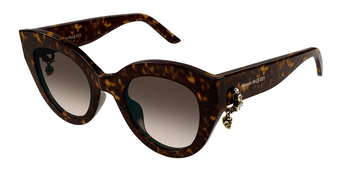 Image of Alexander McQueen AM0417S 002 Óculos de Sol Tortoiseshell Feminino PRT