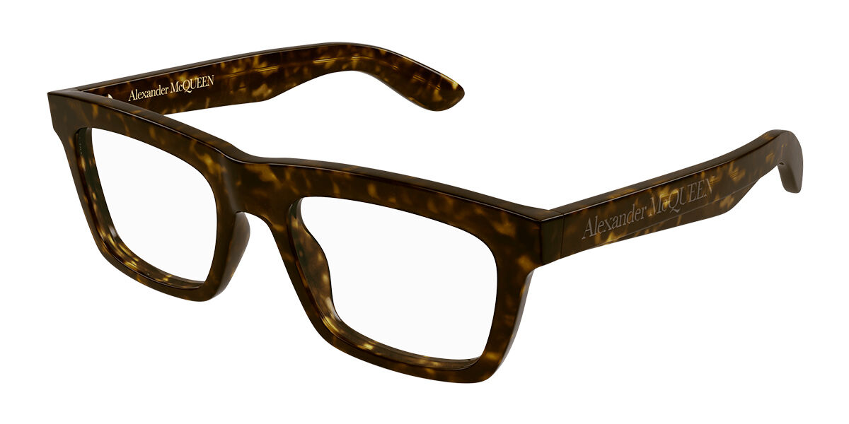 Image of Alexander McQueen AM0423O 002 Óculos de Grau Tortoiseshell Masculino BRLPT