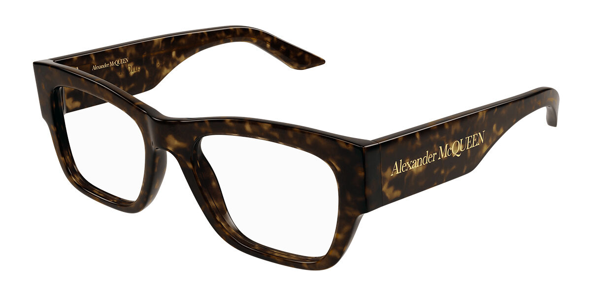 Image of Alexander McQueen AM0436O 002 Óculos de Grau Tortoiseshell Feminino PRT