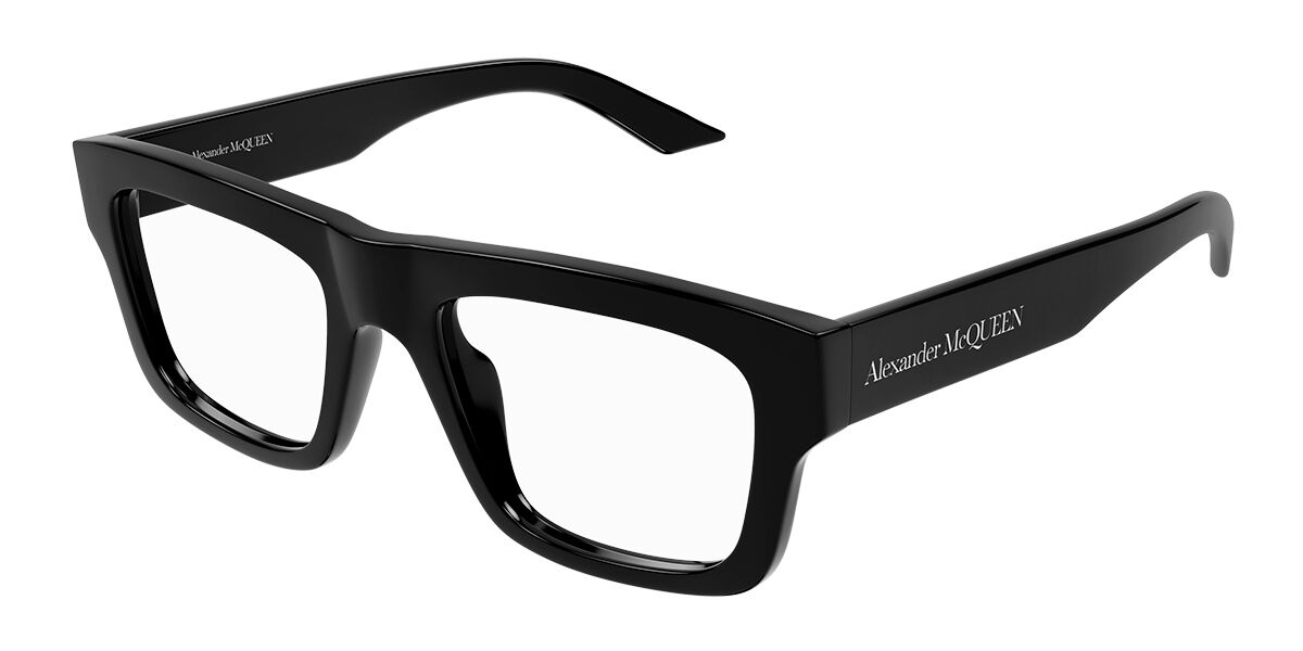 Image of Alexander McQueen AM0452O 001 52 Czarne Męskie Okulary Korekcyjne PL