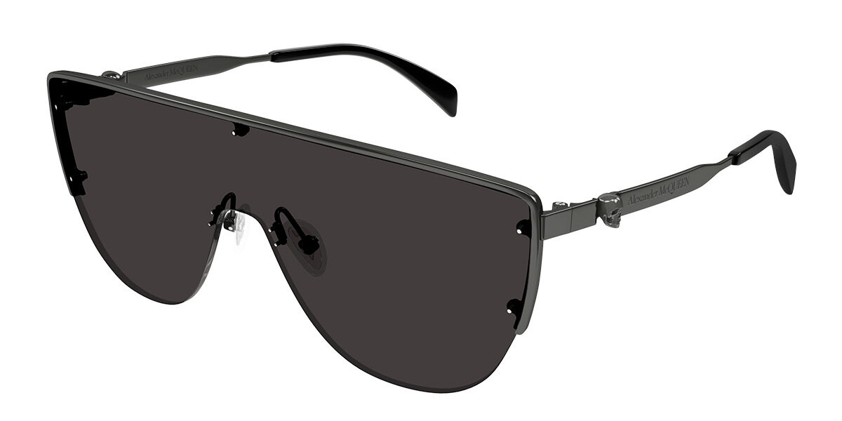 Image of Alexander McQueen AM0457S 001 Óculos de Sol Gunmetal Masculino PRT