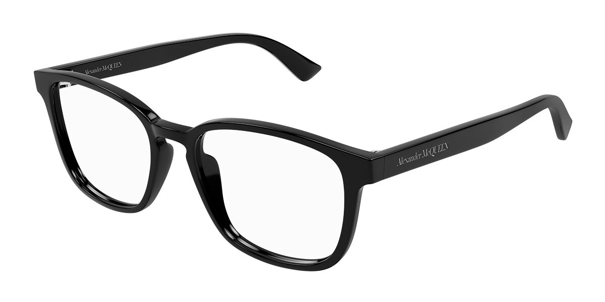 Image of Alexander McQueen AM0462O 001 Óculos de Grau Pretos Masculino PRT