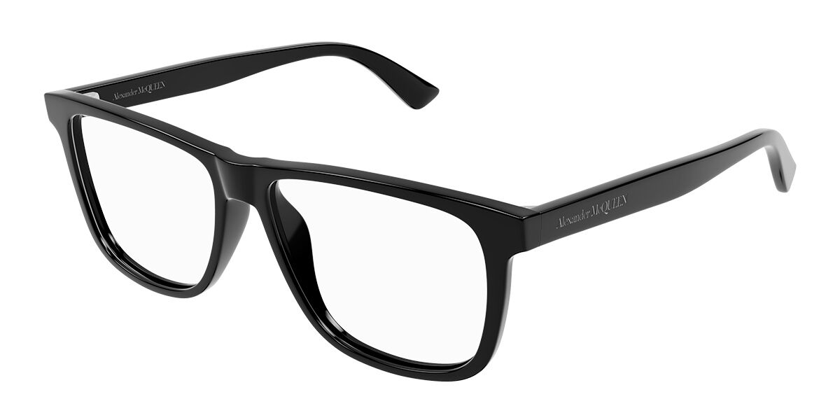 Image of Alexander McQueen AM0463O 001 56 Czarne Męskie Okulary Korekcyjne PL