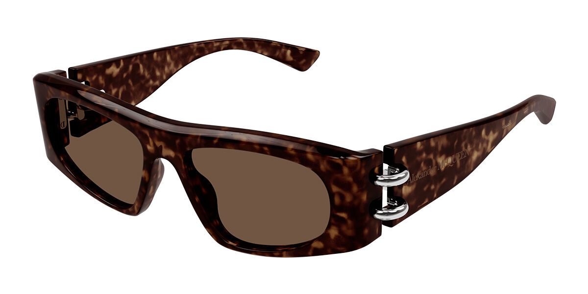 Image of Alexander McQueen AM0471S 002 Óculos de Sol Tortoiseshell Masculino PRT