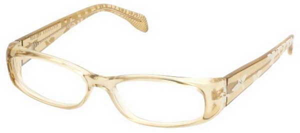 Image of Alexander McQueen AMQ 4150 HAM 53 Złote Damskie Okulary Korekcyjne PL