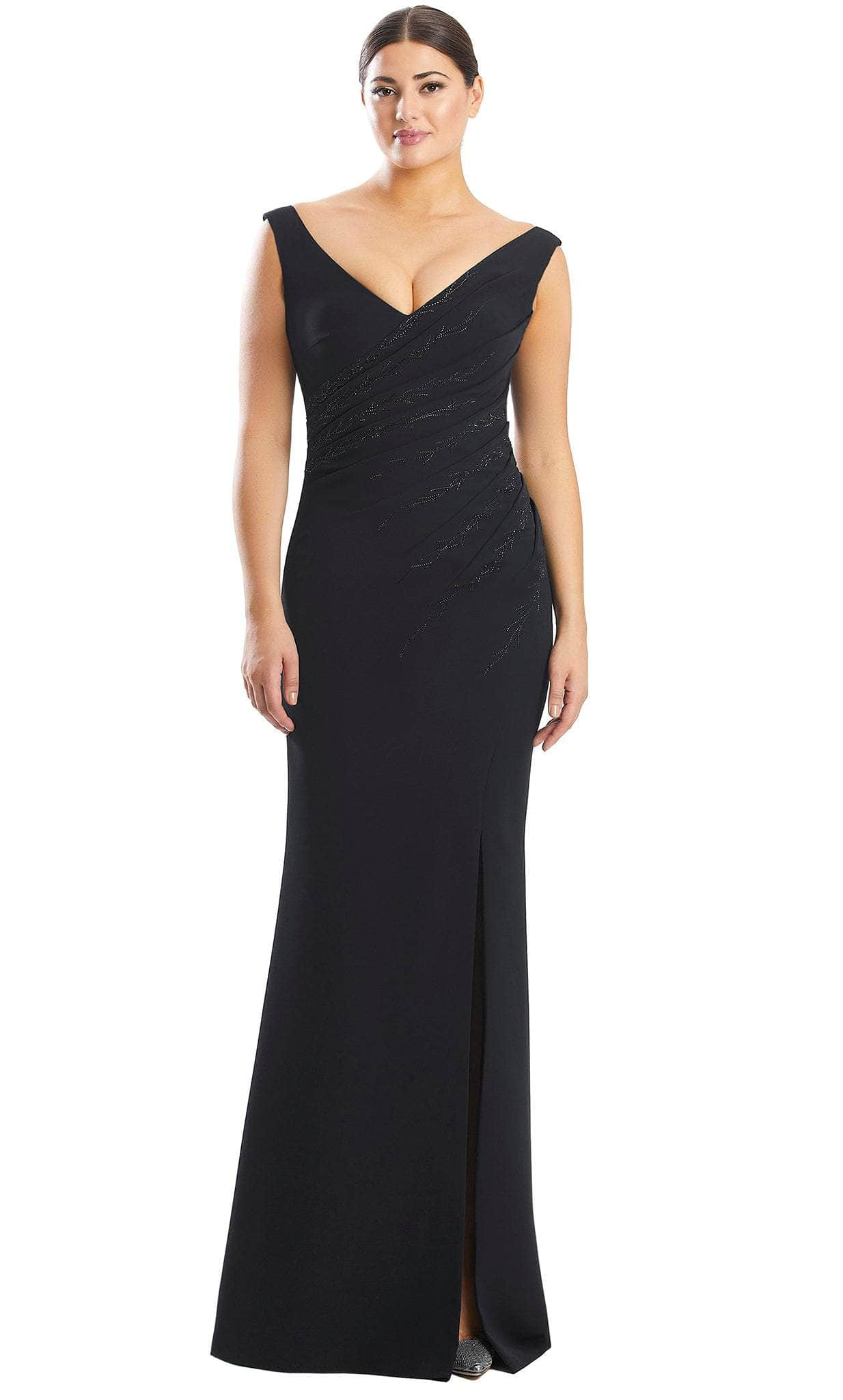 Image of Alexander by Daymor 1757S23 - V-Neck Formal Dress