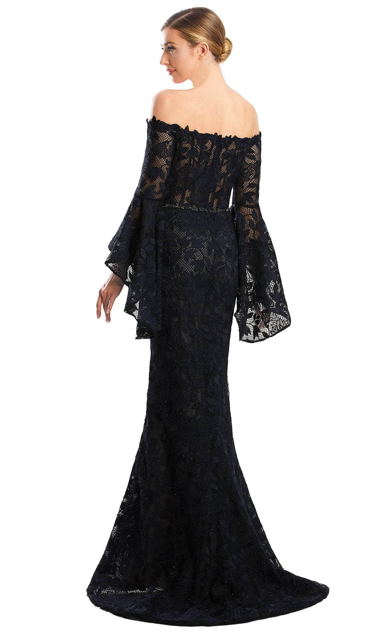 Image of Alexander by Daymor 1769S23 - Lace Off-Shoulder Evening Dress