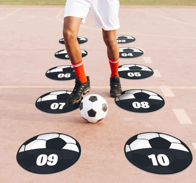 Image of Alfombra vinílica juvenil pack entrenamiento de fútbol