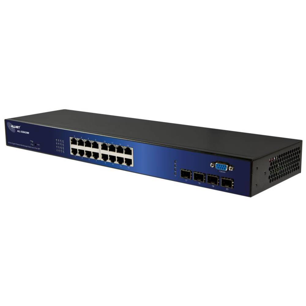 Image of Allnet ALL-SG8420M 19 switch box 16 + 4 ports 1000 MBit/s