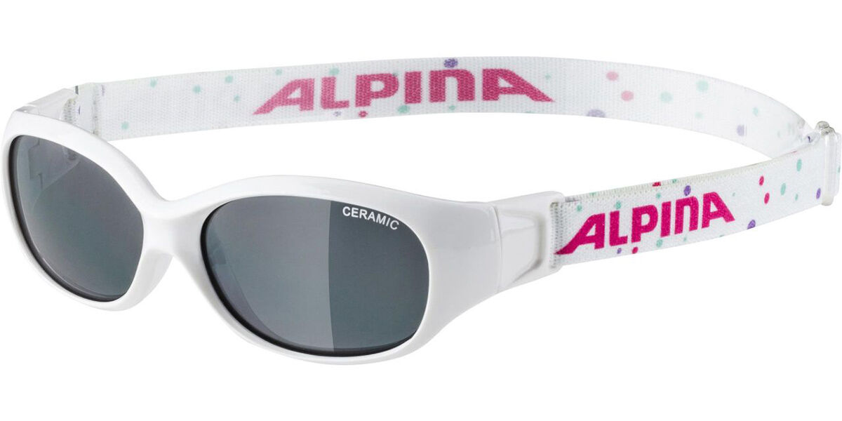 Image of Alpina Esportivo Flexxy para Criança A8495410 Óculos de Sol Brancos para Criança BRLPT