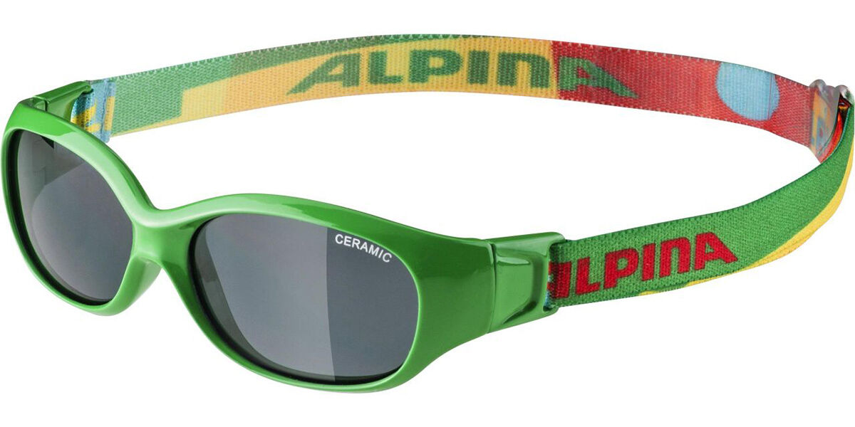 Image of Alpina Esportivo Flexxy para Criança A8495475 Óculos de Sol Verdes para Criança BRLPT