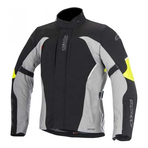 Image of Alpinestars Ares Gore-Tex Jacket Black Gray Fluo Yellow Size S ID 8051194989567
