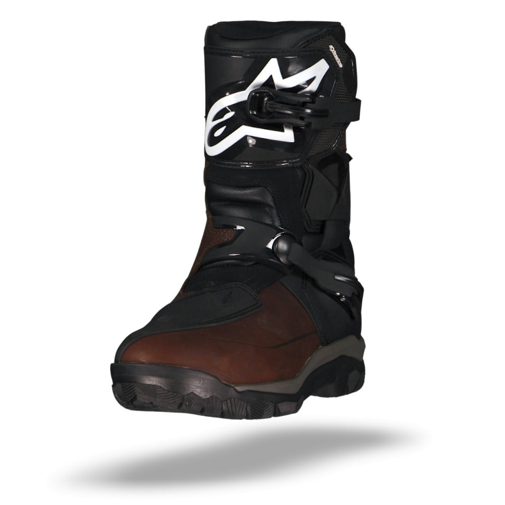 Image of Alpinestars Belize Drystar Brown Black Oiled Leather Size US 13 ID 8021506562689