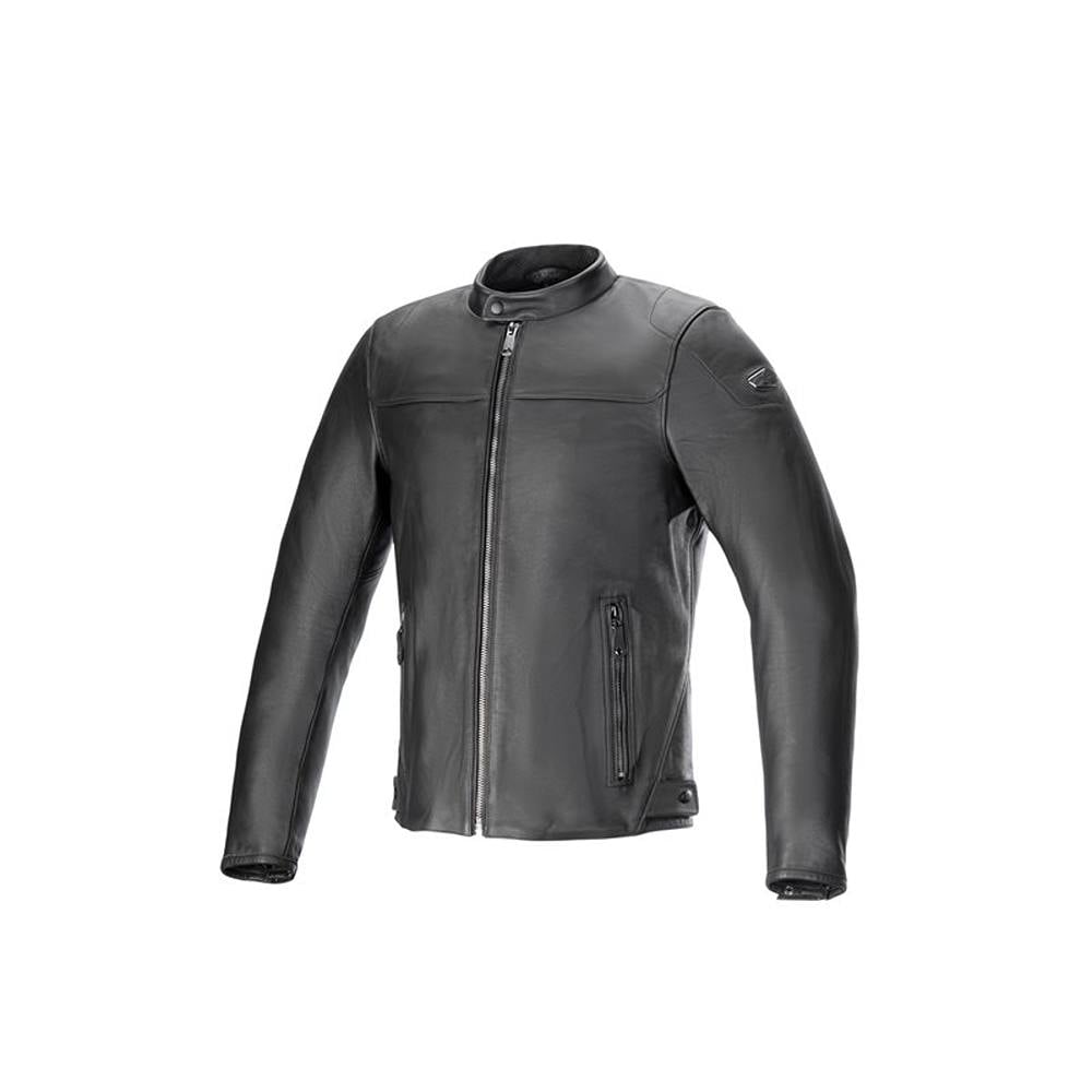 Image of Alpinestars Blacktrack Leather Jacket Black Size S ID 8059347353661