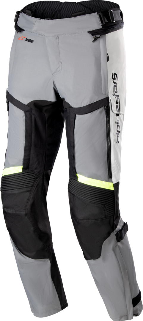 Image of Alpinestars Bogotá Pro Drystar 4 Seasons Pants Ice Gray Dark Gray Yellow Fluo Size XL EN