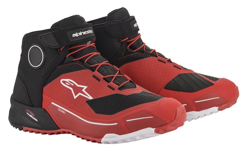 Image of Alpinestars CR-X Drystar Rouge Noir Chaussures Taille US 8