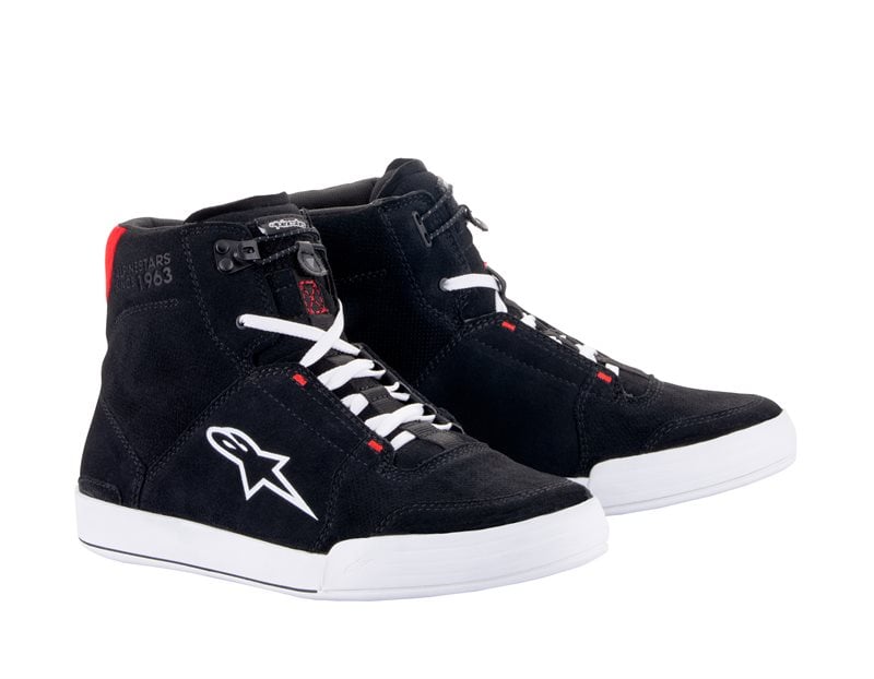 Image of Alpinestars Chrome Shoes Black White Bright Red Size US 10 EN