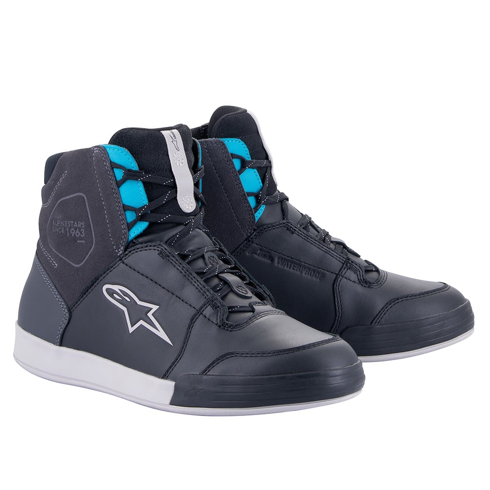 Image of Alpinestars Chrome Women's Drystar Schwarz Asphalt Turquoise Schuhe Größe US 10