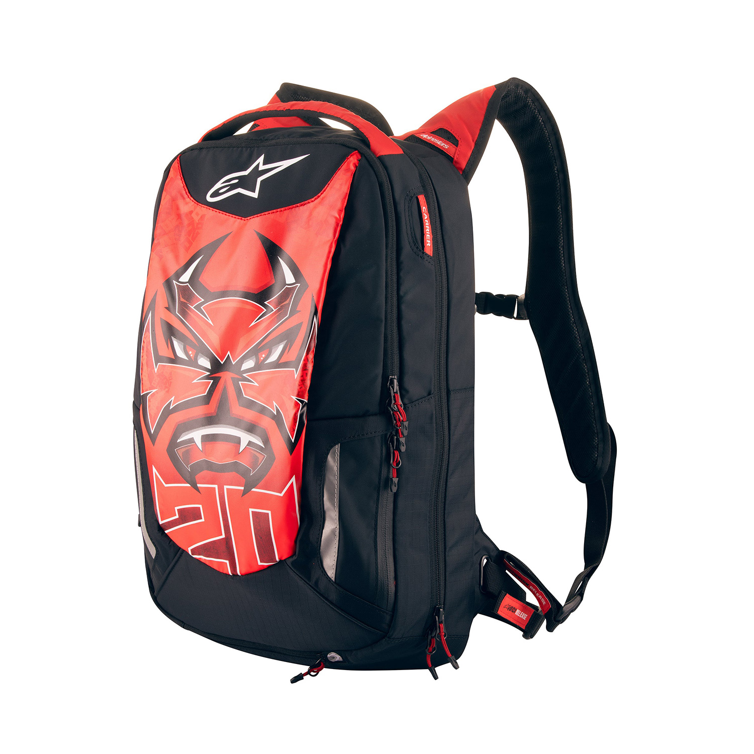 Image of Alpinestars FQ20 City Hunter Backpack Black Bright Red White Größe