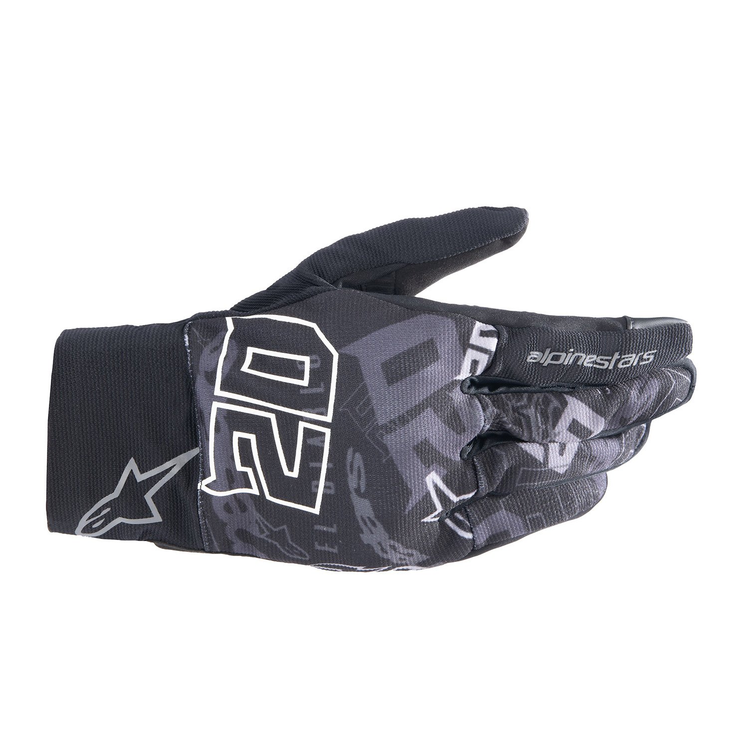 Image of Alpinestars FQ20 Reef Schwarz Tar Grau Handschuhe Größe 2XL