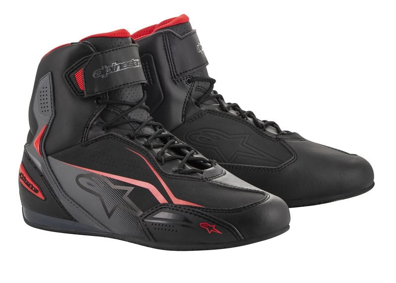 Image of Alpinestars Faster-3 Schwarz Grau Rot Schuhe Größe US 115