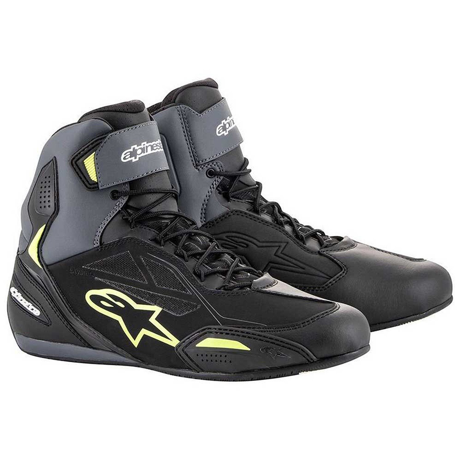 Image of Alpinestars Faster-3 Shoes Black Yellow Fluo Größe US 7