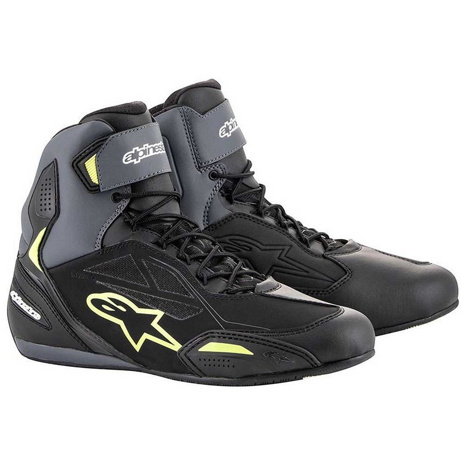 Image of Alpinestars Faster-3 Shoes Black Yellow Fluo Taille US 105