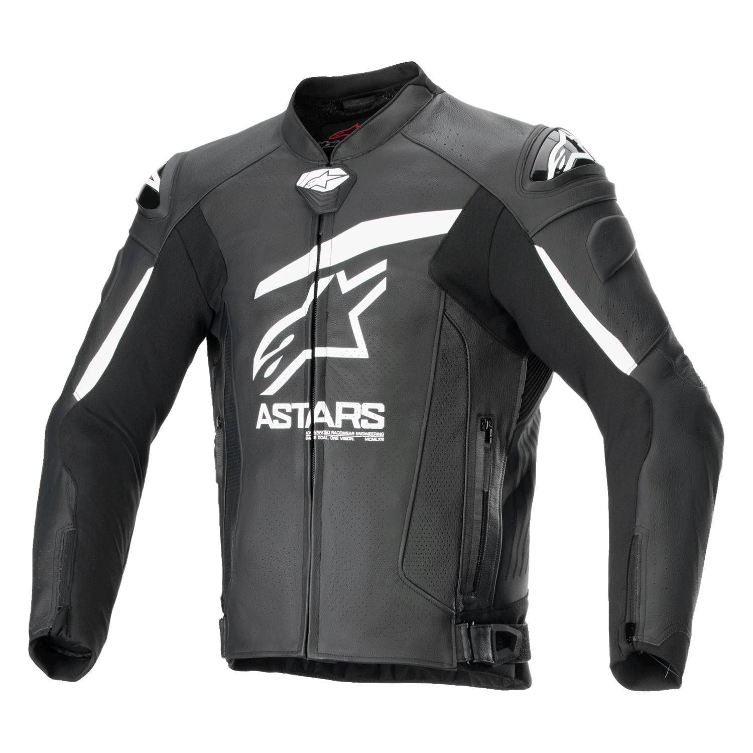 Image of Alpinestars GP Plus R V4 Airflow Leather Jacket Black White Size 54 EN
