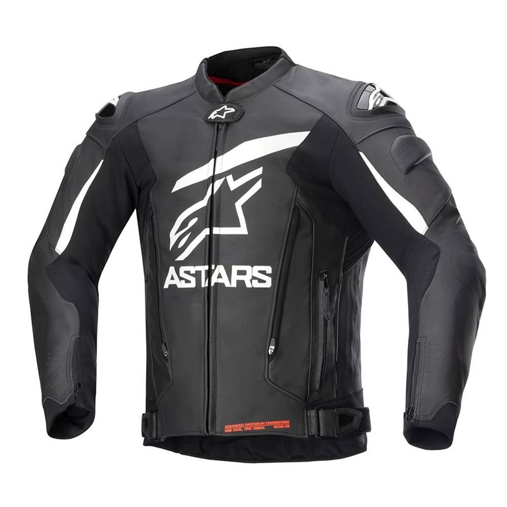 Image of Alpinestars GP Plus V4 Leather Jacket Black White Talla 50