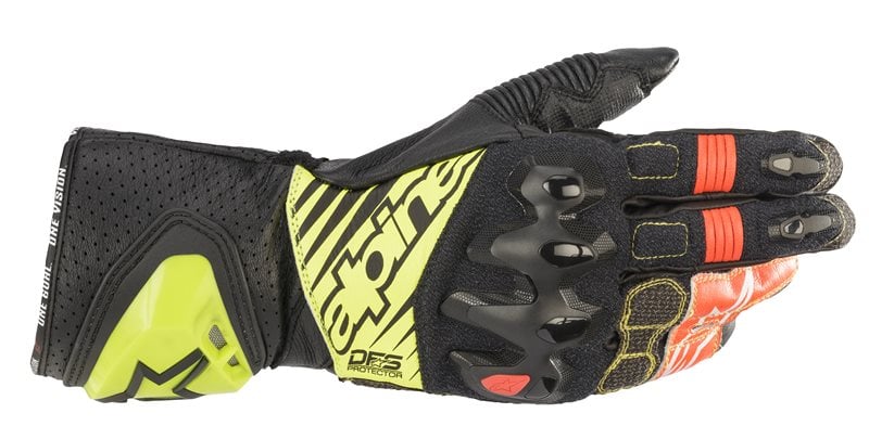 Image of Alpinestars GP Tech V2 Black Yellow Fluo White Red Fluo Size L ID 8059175890369