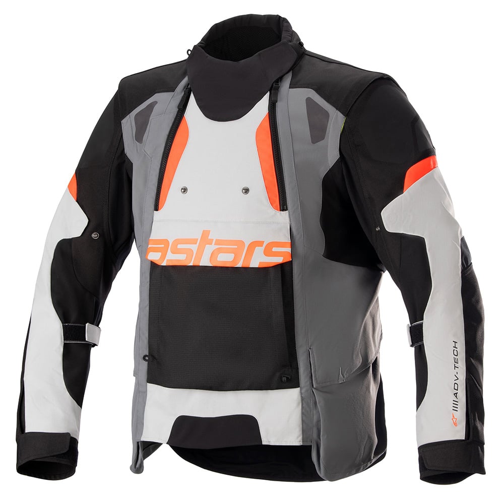 Image of Alpinestars Halo Drystar Jacket Dark Gray Ice Gray Black Size 2XL EN