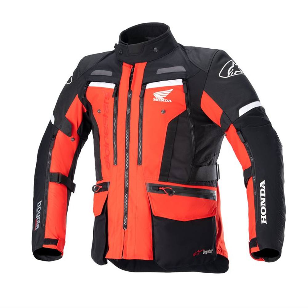 Image of Alpinestars Honda Bogota' Pro Drystar Jacket Bright Red Black Size 2XL ID 8059347161693
