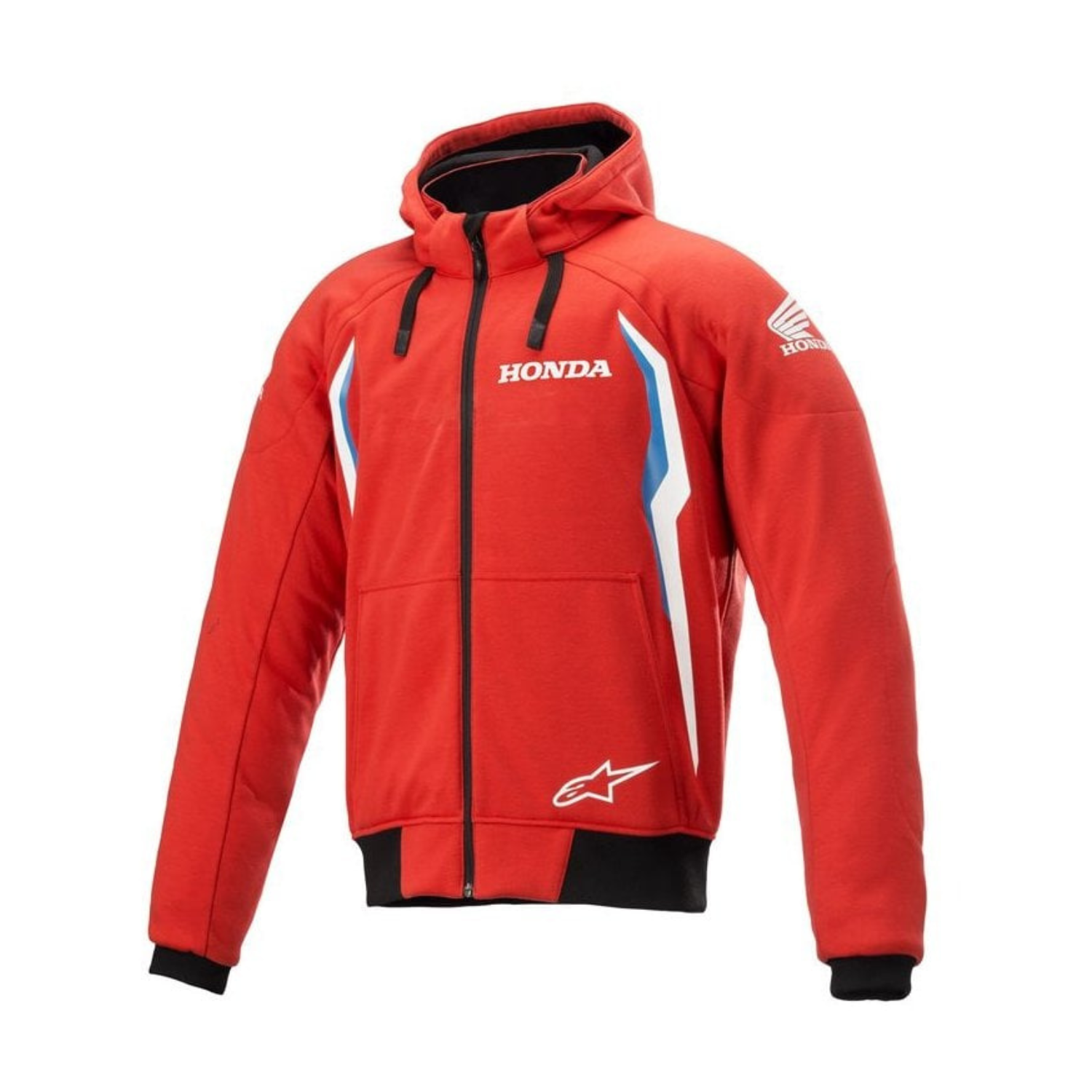 Image of Alpinestars Honda Chrome V2 Sport Hoodie Bright Red Blue Größe XL