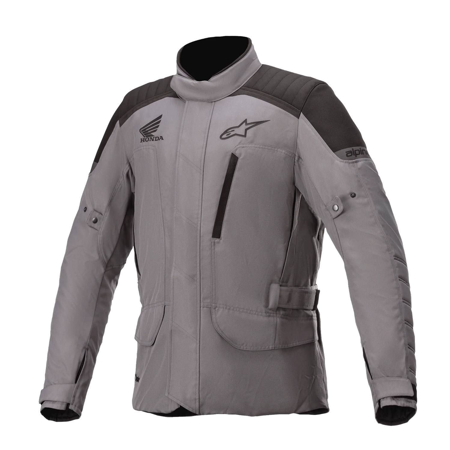 Image of Alpinestars Honda Gravity Drystar Jacket Dark Gray Black Size L EN