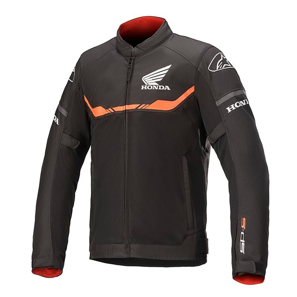 Image of Alpinestars Honda T-SPS Air Jacket Black Bright Red Taille S