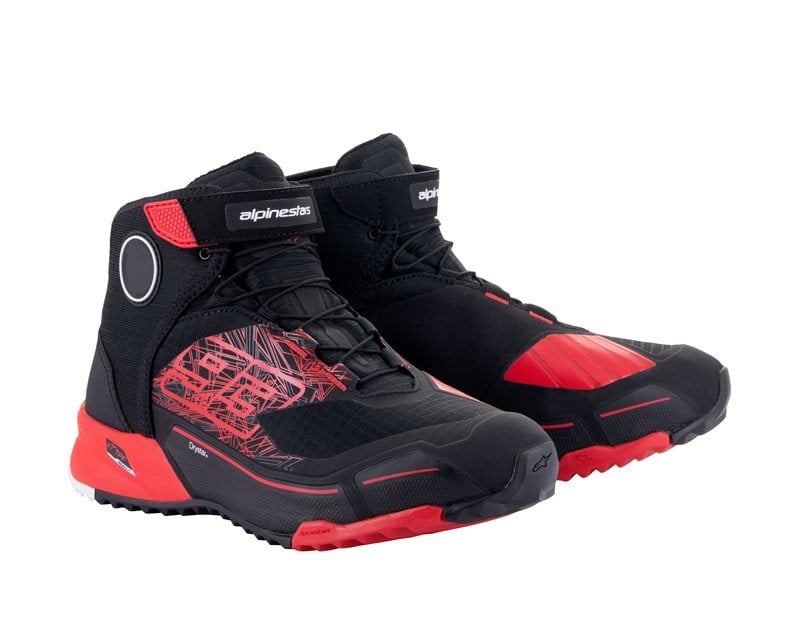 Image of Alpinestars MM93 CR-X Drystar Noir Bright Rouge Chaussures Taille US 11