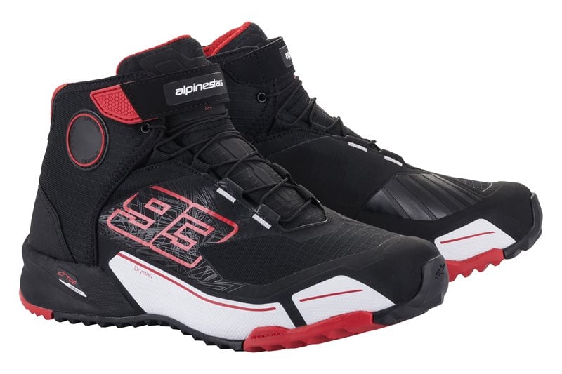 Image of Alpinestars MM93 Cr-X Drystar Riding Shoes Black Red White Size US 75 ID 8059175347955