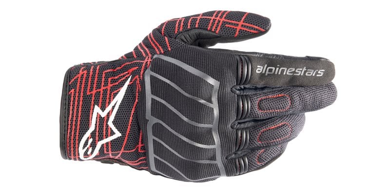 Image of Alpinestars MM93 Losail V2 Gloves Black Asphalt Bright Red Talla 2XL