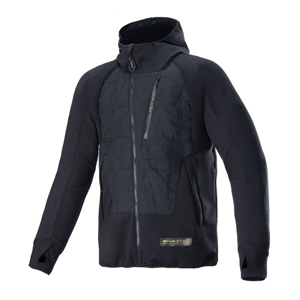Image of Alpinestars MOSTEQ Hybrid Hooded Jacket Black Size 2XL EN