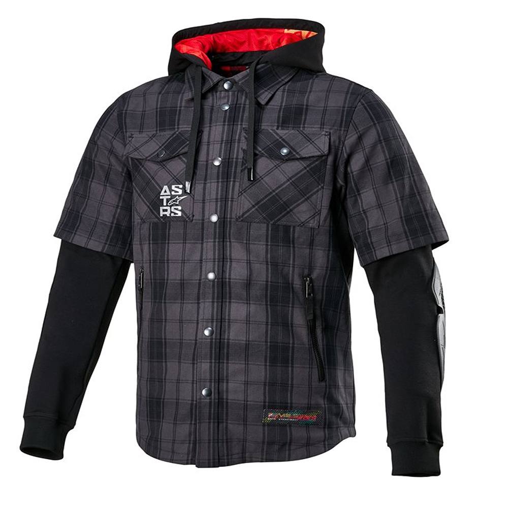 Image of Alpinestars MOSTEQ Tartan Shirt Tar Gray Black Größe 3XL