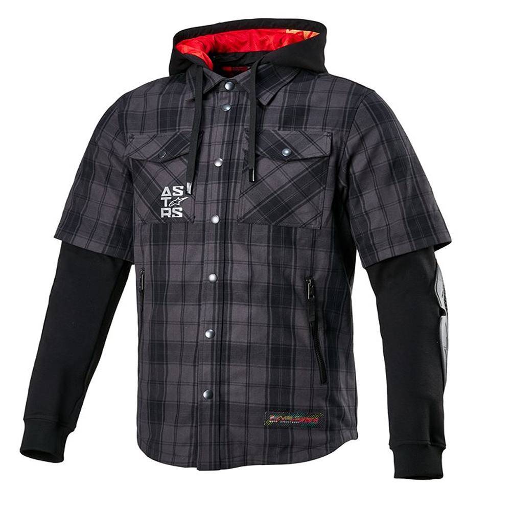 Image of Alpinestars MOSTEQ Tartan Shirt Tar Gray Black Taille XL