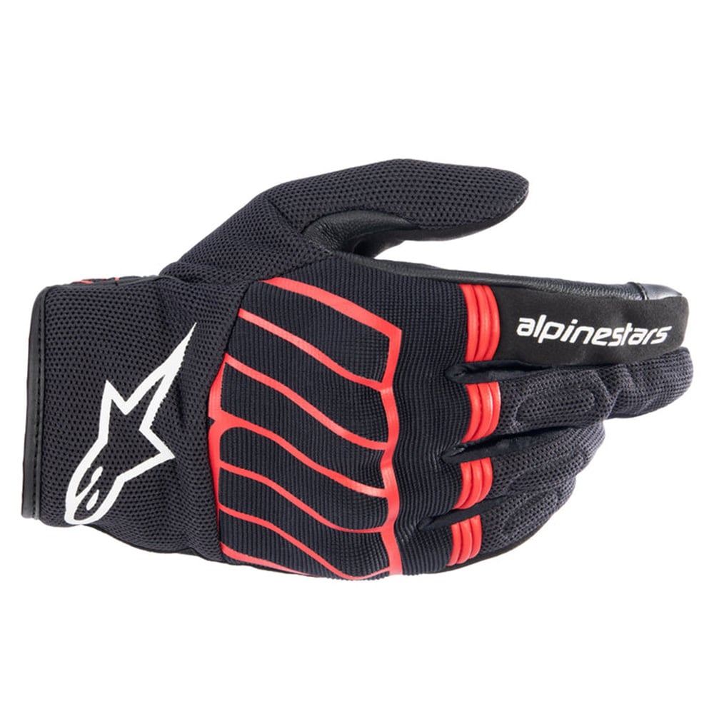 Image of Alpinestars Mm93 Losail V2 Gloves Black Red Fluo Talla 2XL