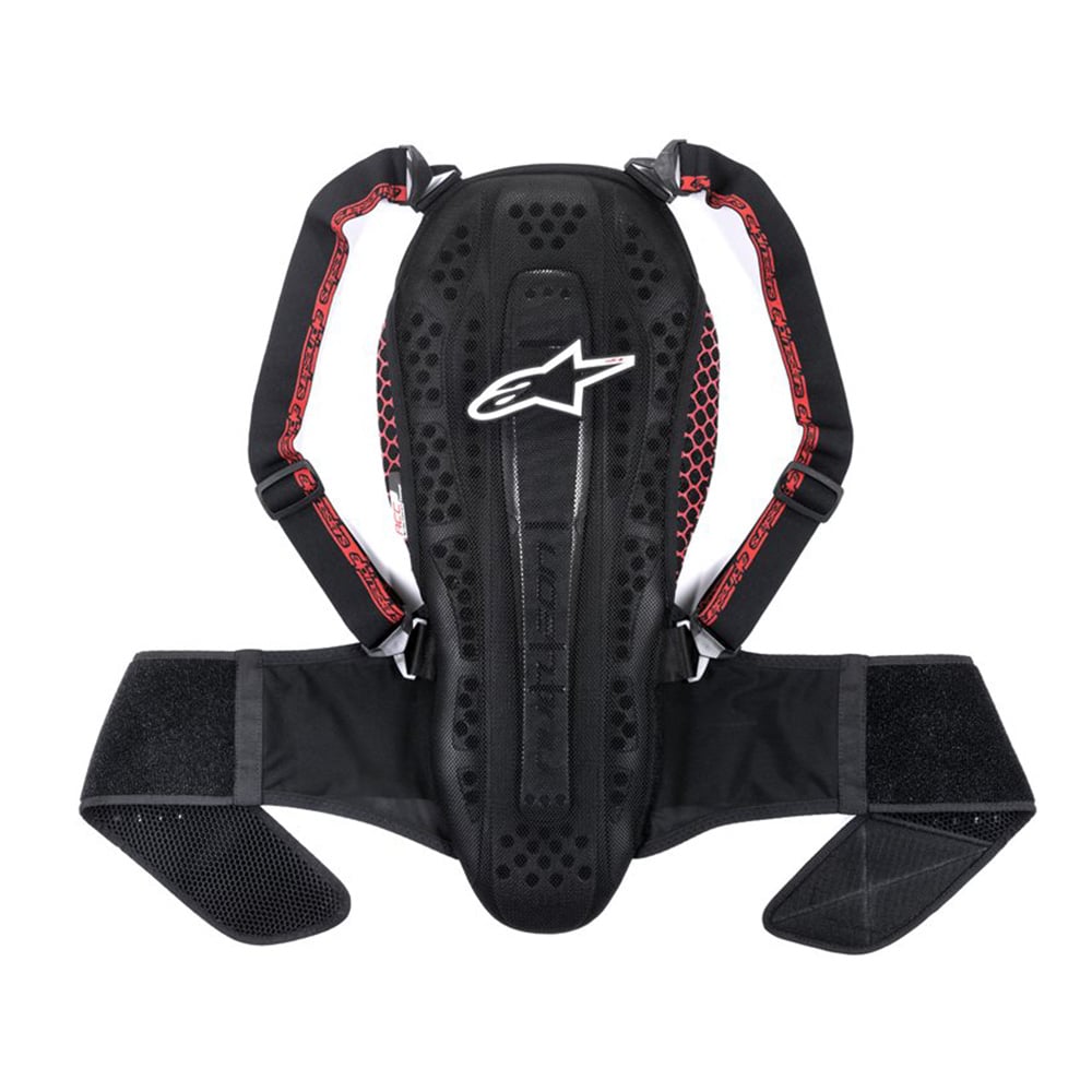 Image of Alpinestars Nucleon KR-2 Black Smoke Red Back Protector Size M ID 8021506934189