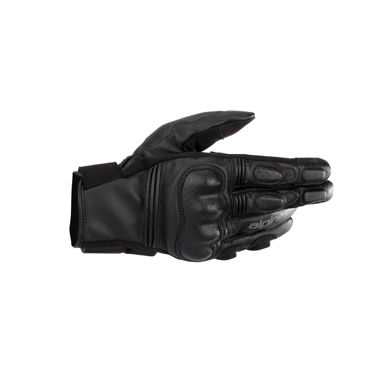 Image of Alpinestars Phenom Leather Gloves Black Black Taille S