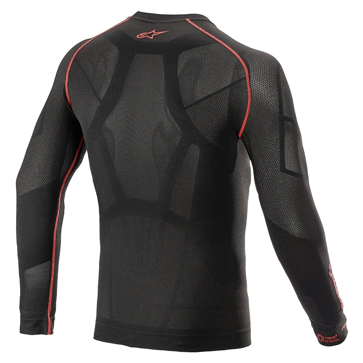 Image of Alpinestars Ride Tech V2 Top Long Sleeve Black Red Summer Taille M-L