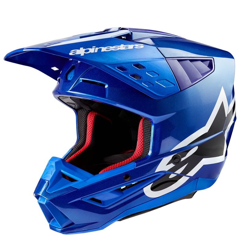 Image of Alpinestars S-M5 Corp Helmet Ece 2206 Blue Glossy Größe S