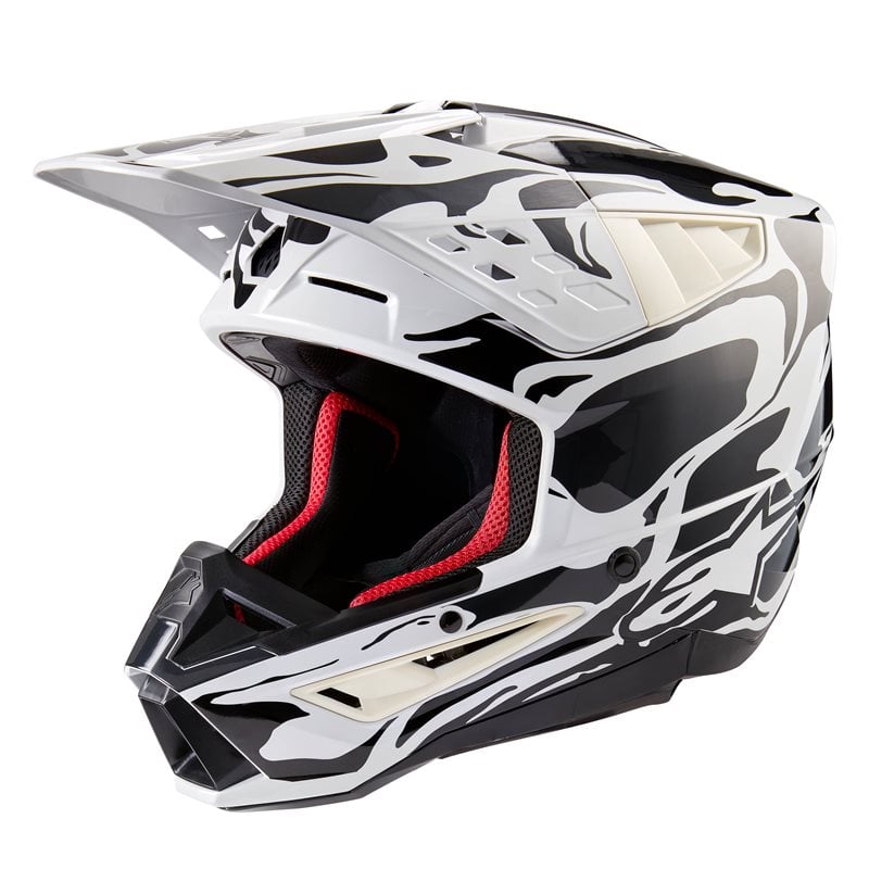 Image of Alpinestars S-M5 Mineral Helmet Ece 2206 Cool Gray Dark Gray Glossy Größe L